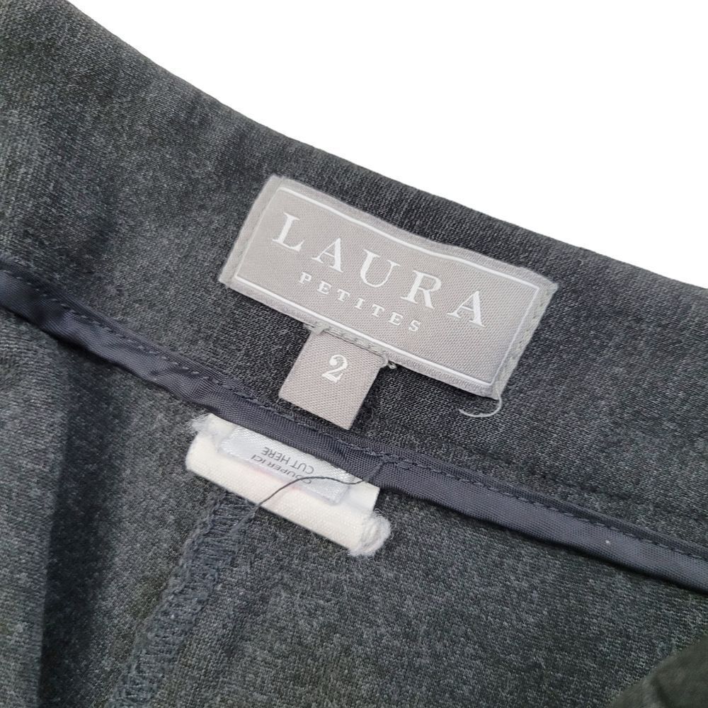 2/$20 Laura Petites Grey Dress Pants Size: 2 - Picture 4 of 8